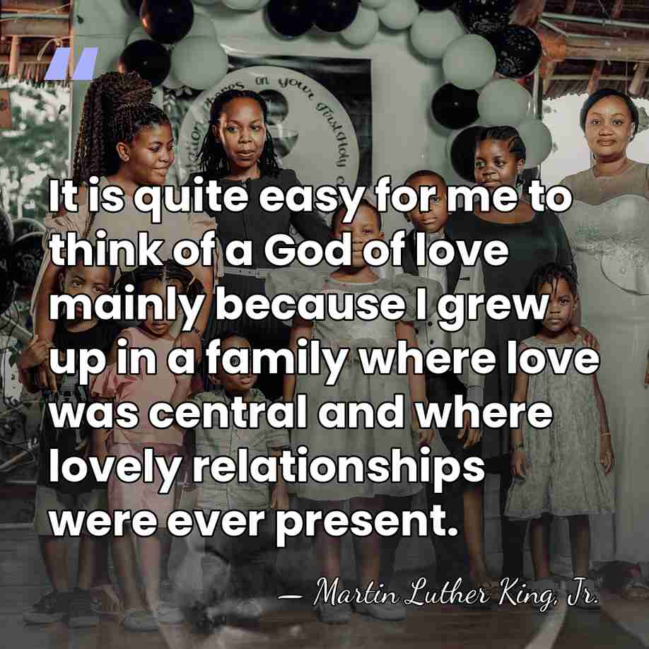 It is quite easy for me to think of a God of&hellip; - Martin Luther King, Jr.