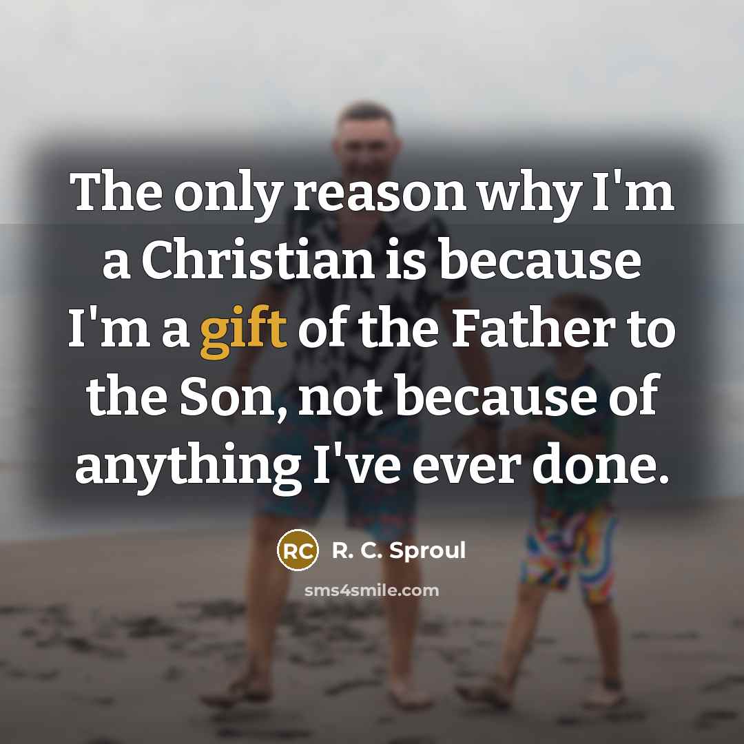 “The only reason why I'm a Christian is because I'm…” quote by R. C. Sproul
