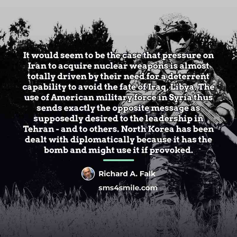 “It would seem to be the case that pressure on…” quote by Richard A. Falk