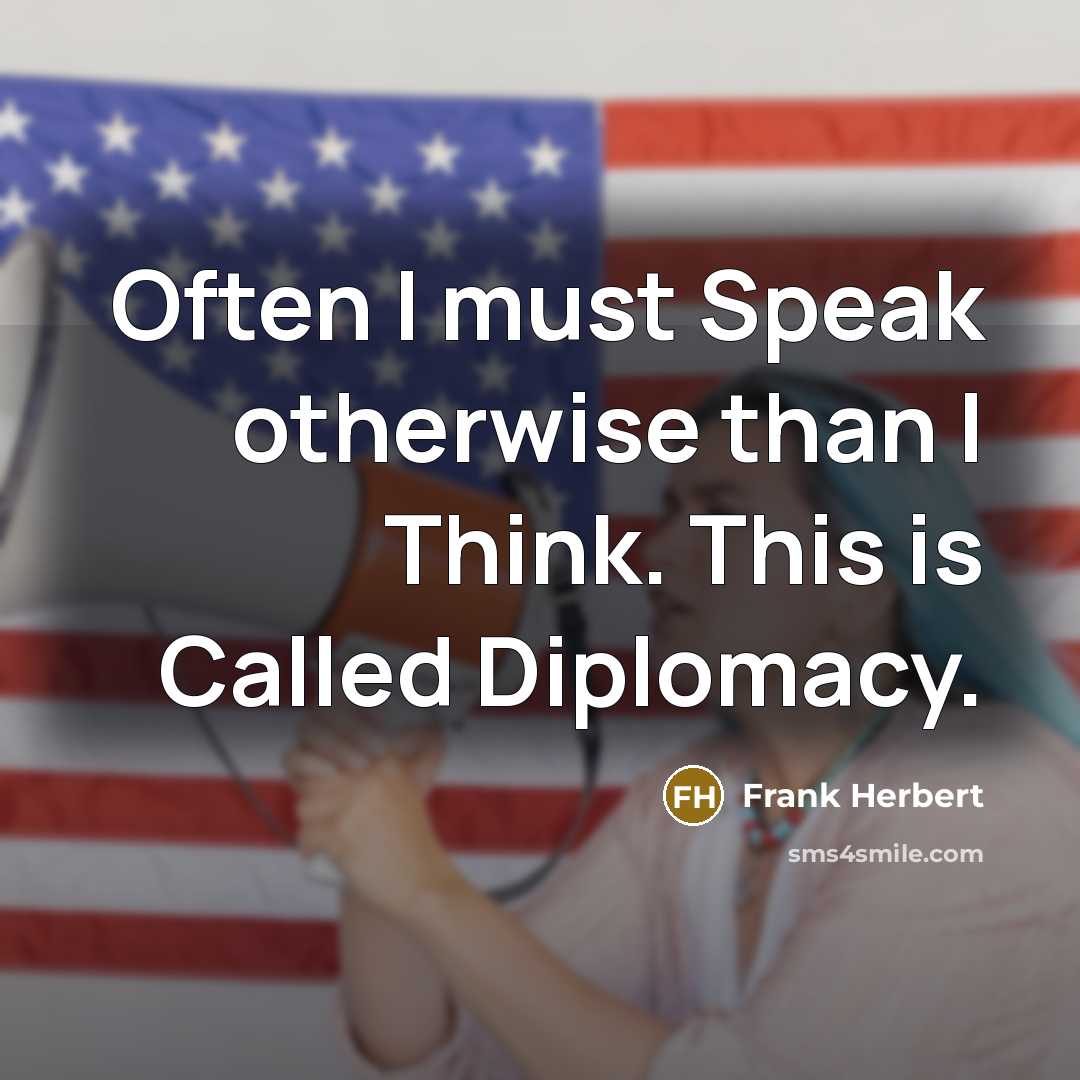 “Often I must Speak otherwise than I Think. This is…” quote by Frank Herbert