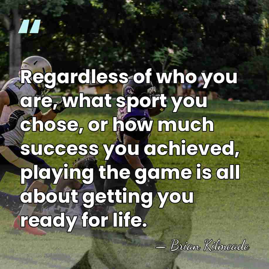 Regardless of who you are, what sport you chose, or how much&hellip; - Brian Kilmeade