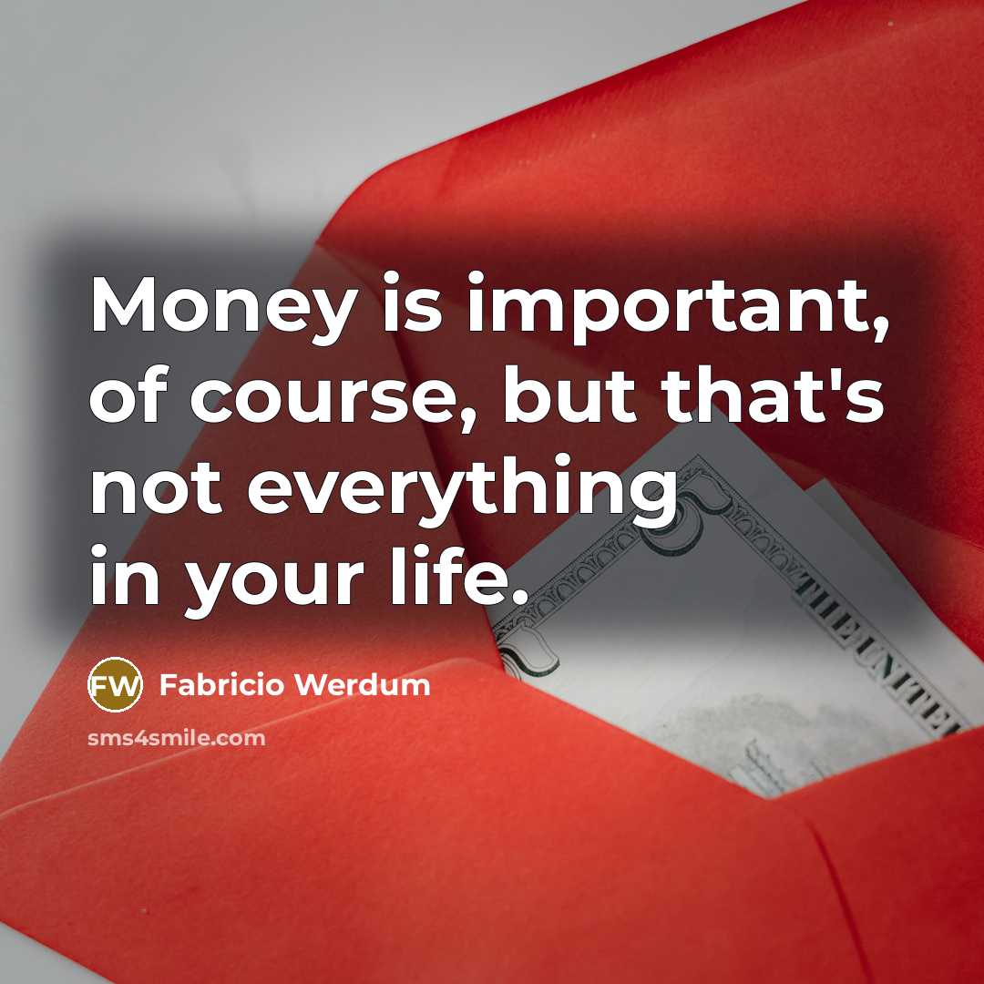“Money is important, of course, but that's not everything in…” quote by Fabricio Werdum