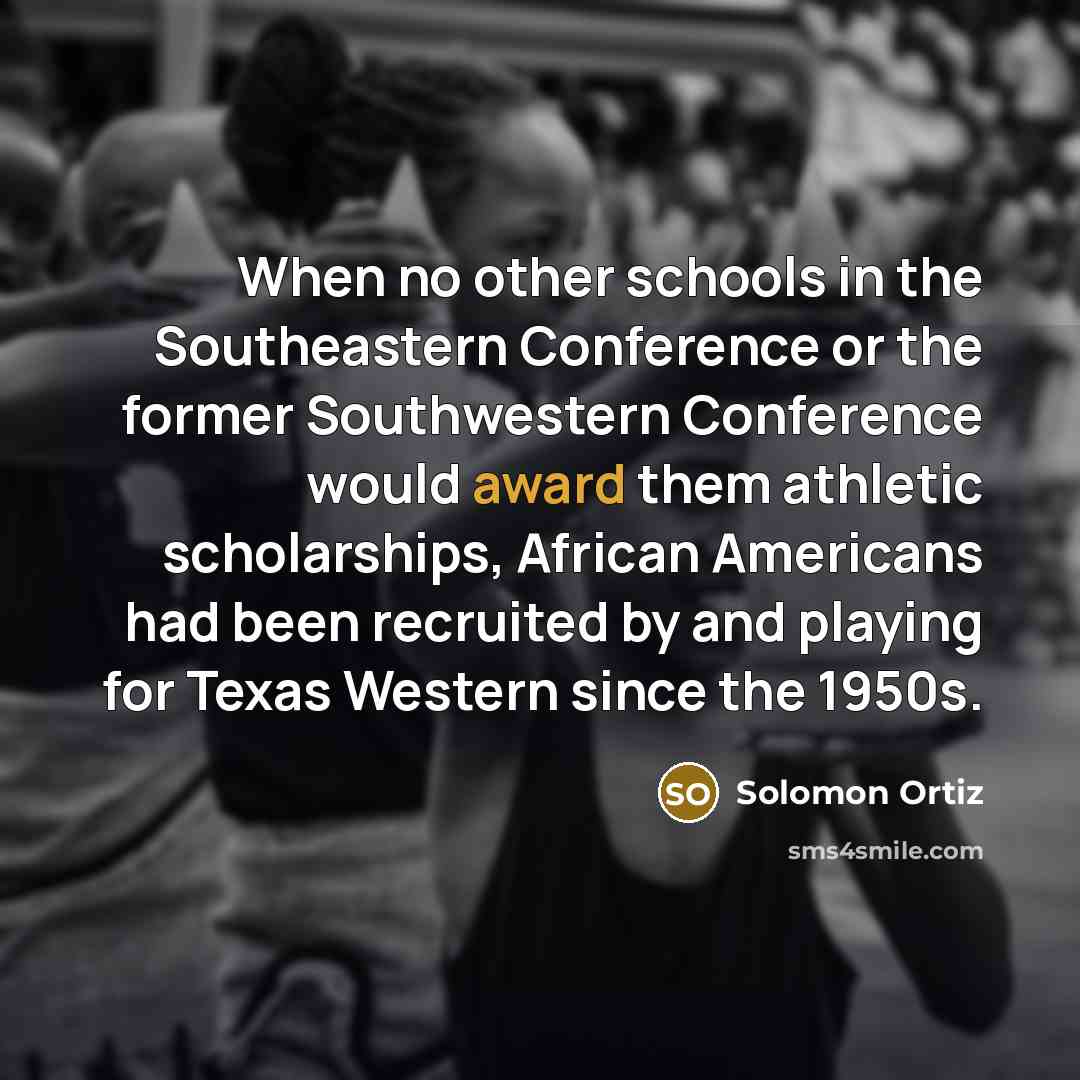 “When no other schools in the Southeastern Conference or the…” quote by Solomon Ortiz