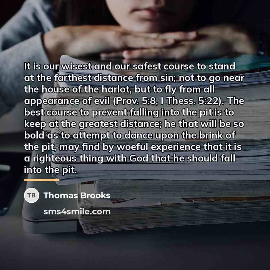 “It is our wisest and our safest course to stand…” quote by Thomas Brooks