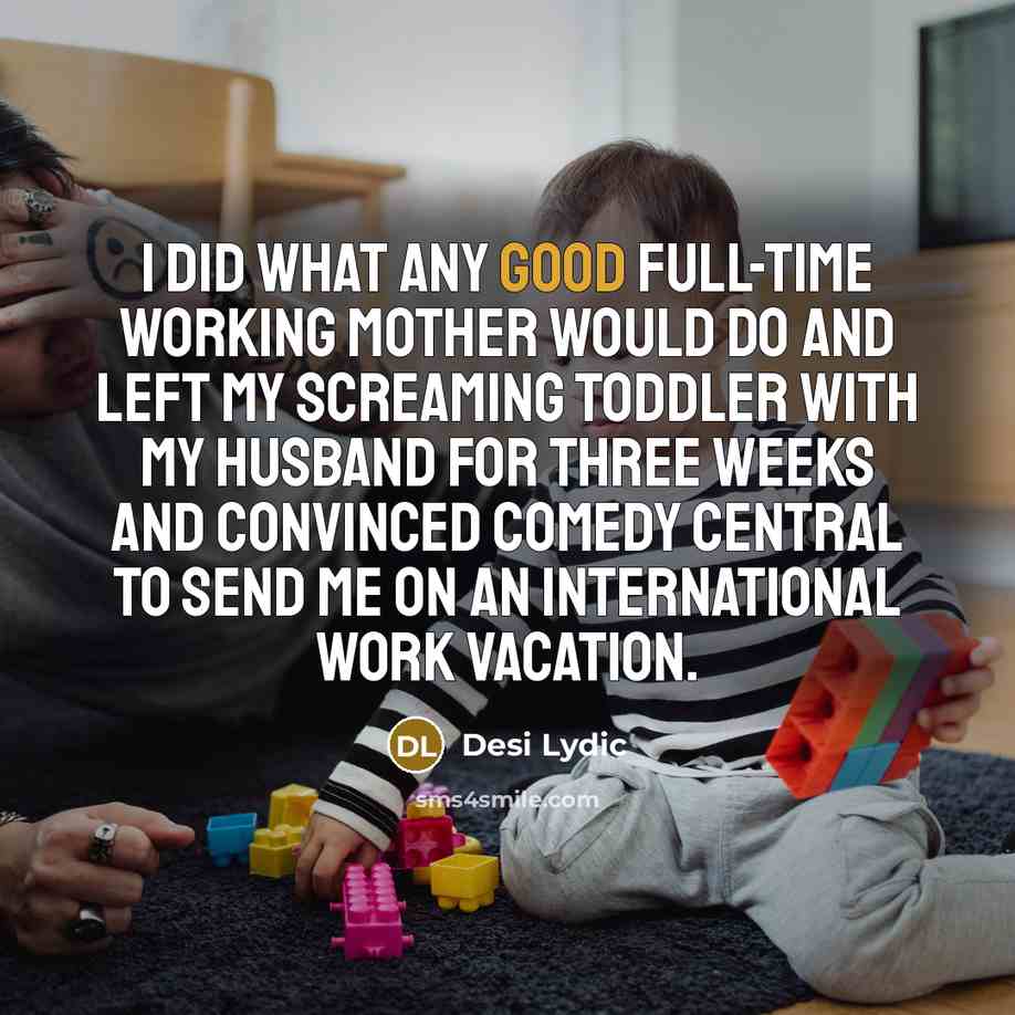 “I did what any good full-time working mother would do…” quote by Desi Lydic