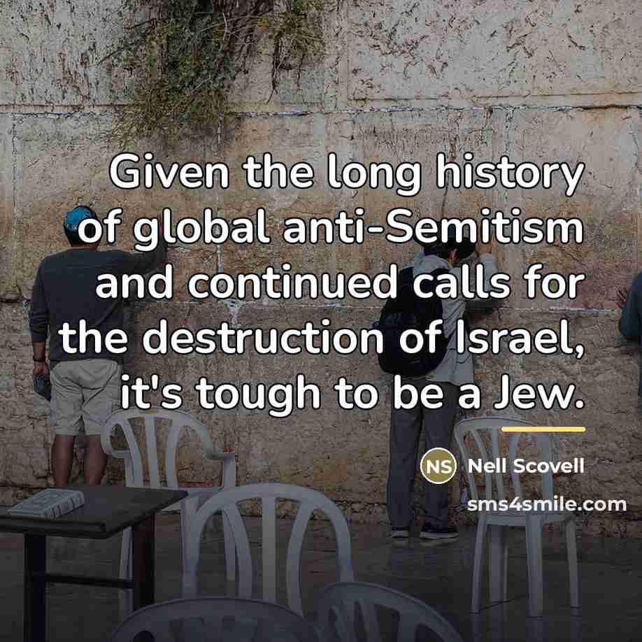 “Given the long history of global anti-Semitism and continued calls…” quote by Nell Scovell