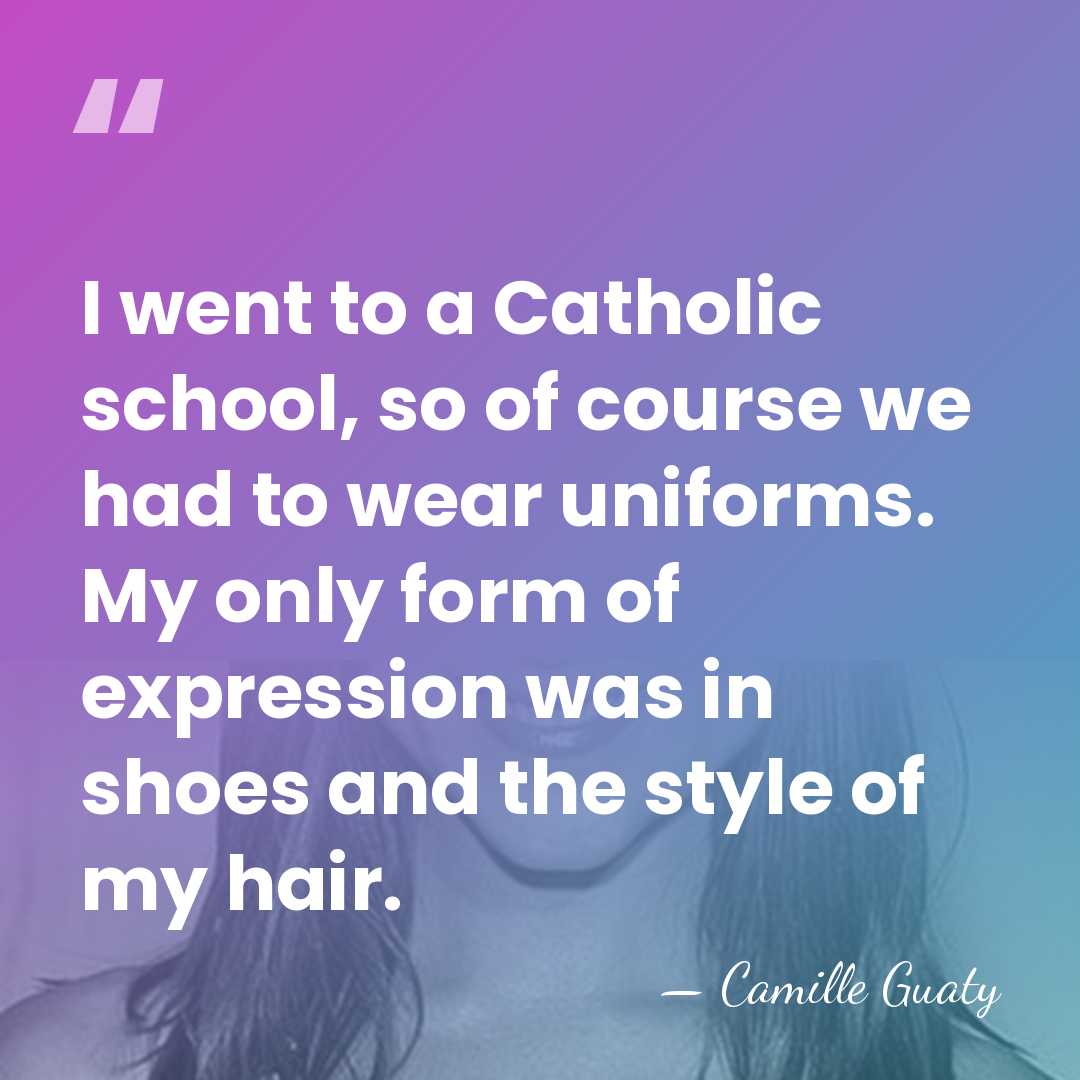 I went to a Catholic school, so of course we had to&hellip; - Camille Guaty