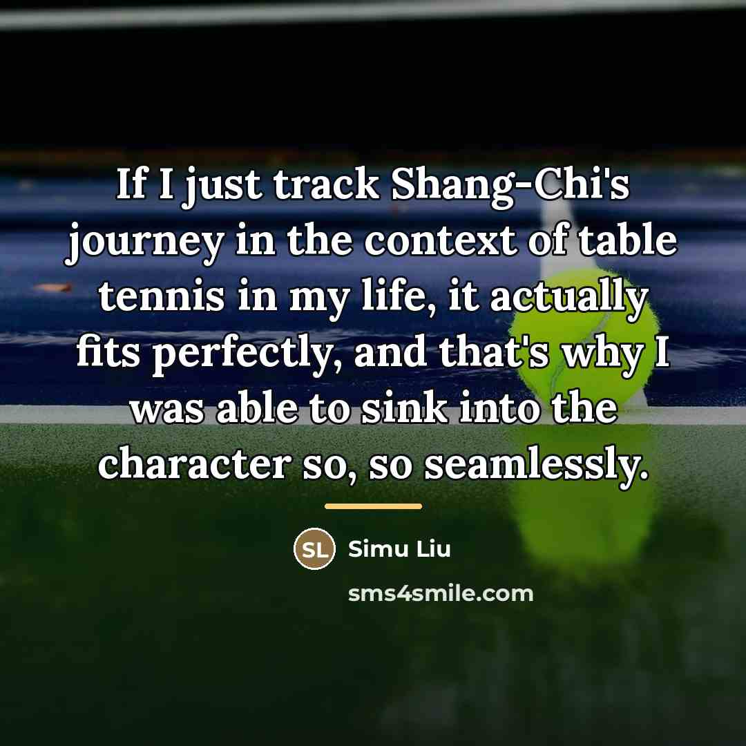 “If I just track Shang-Chi's journey in the context of…” quote by Simu Liu