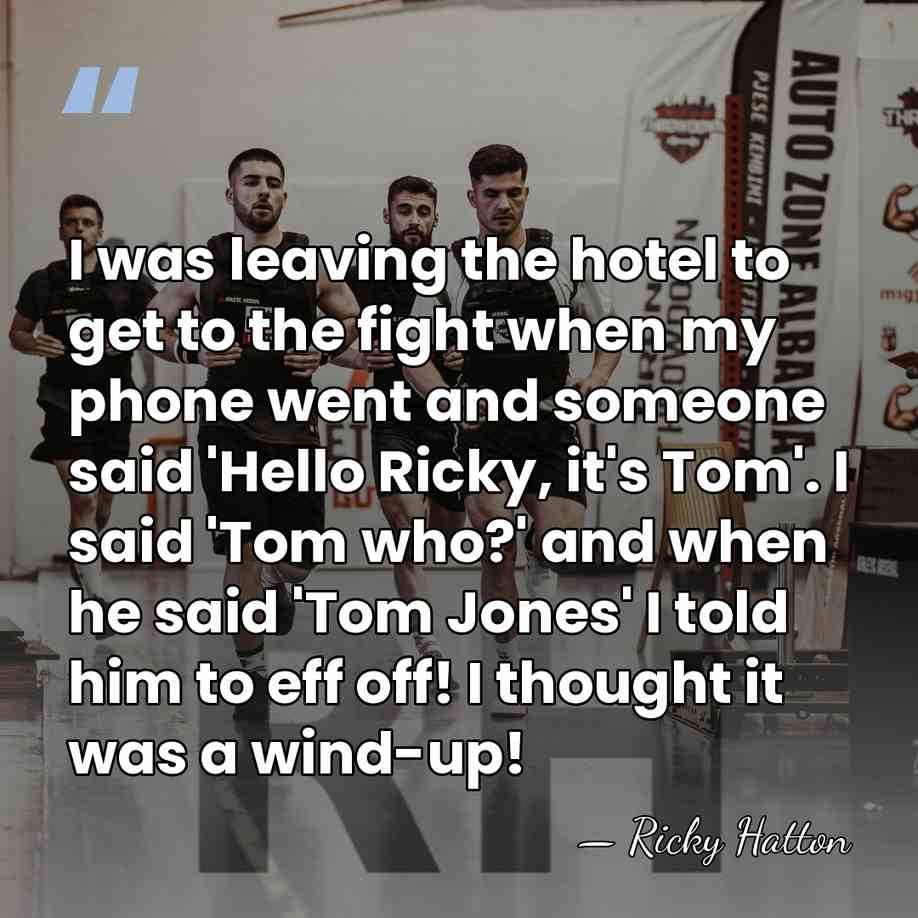 I was leaving the hotel to get to the fight when my&hellip; - Ricky Hatton