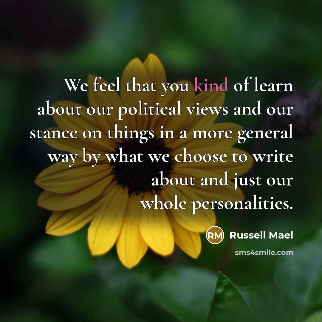 “We feel that you kind of learn about our political…” quote by Russell Mael
