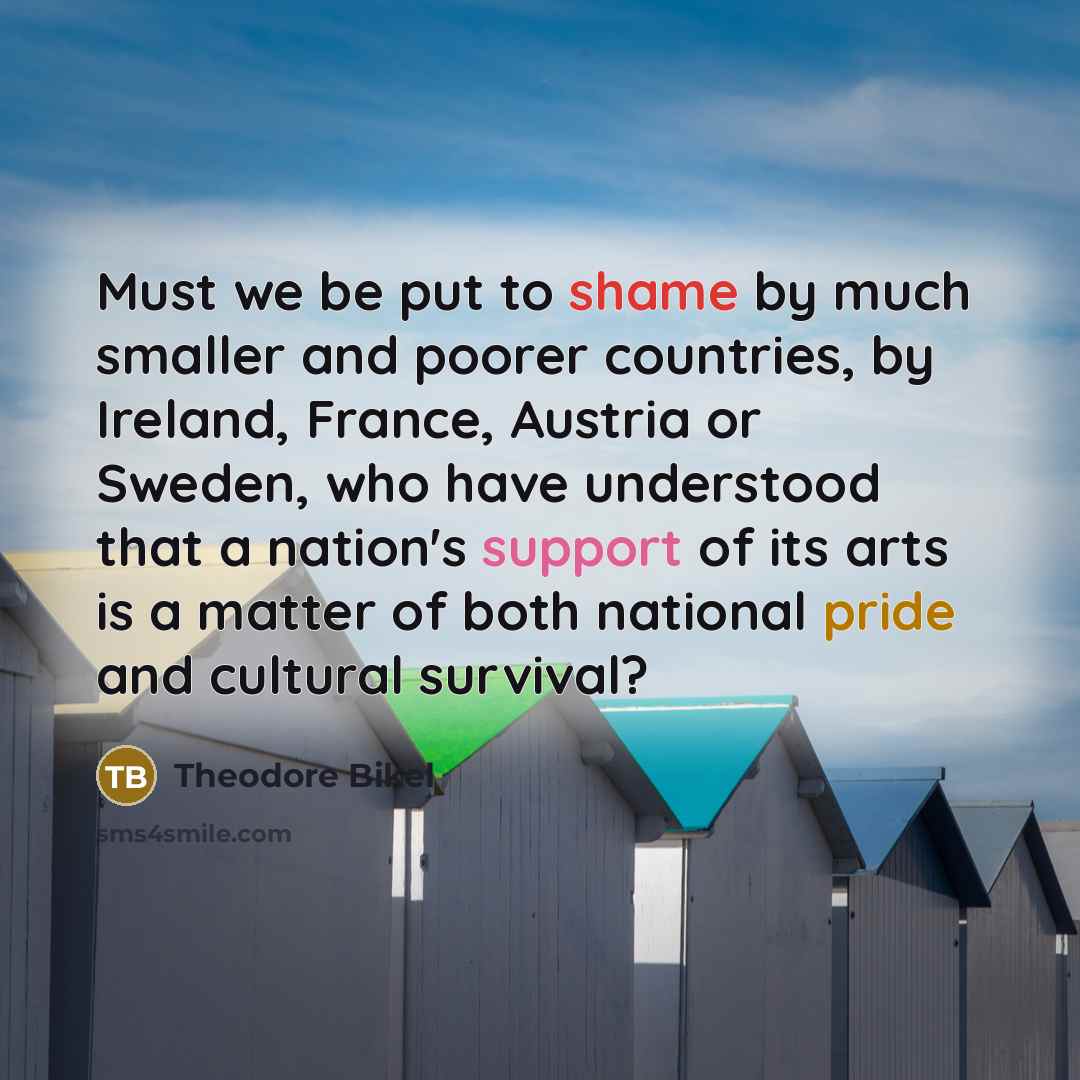 “Must we be put to shame by much smaller and…” quote by Theodore Bikel