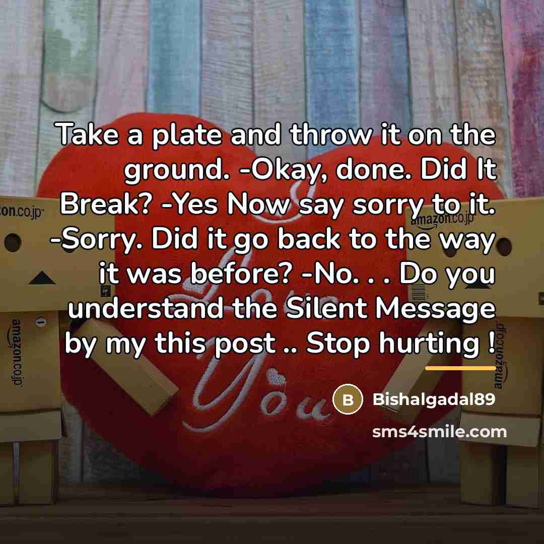 “Take a plate and throw it on the ground. -Okay,…” quote by Bishalgadal89