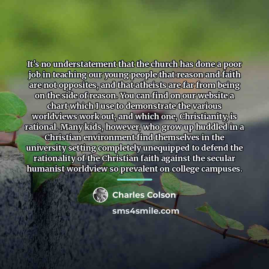 “It's no understatement that the church has done a poor…” quote by Charles Colson