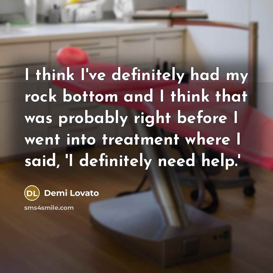 “I think I've definitely had my rock bottom and I…” quote by Demi Lovato