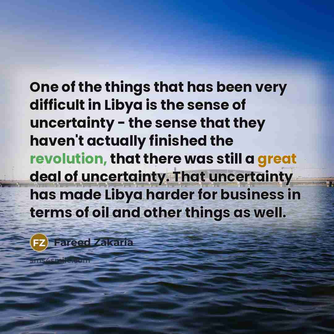 “One of the things that has been very difficult in…” quote by Fareed Zakaria