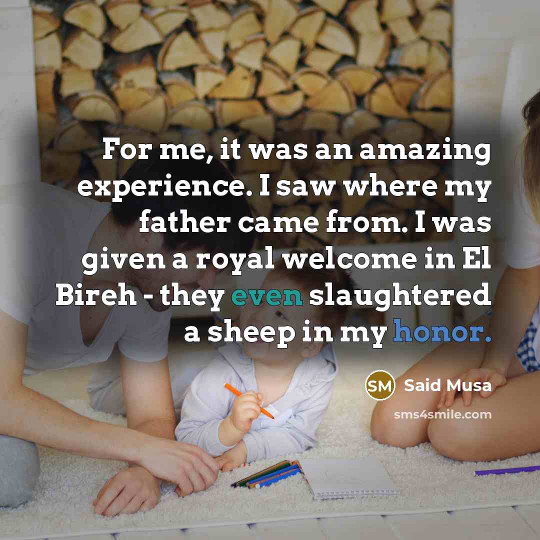 “For me, it was an amazing experience. I saw where…” quote by Said Musa