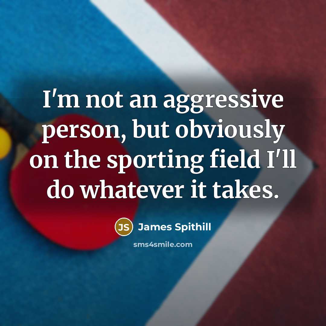 “I'm not an aggressive person, but obviously on the sporting…” quote by James Spithill