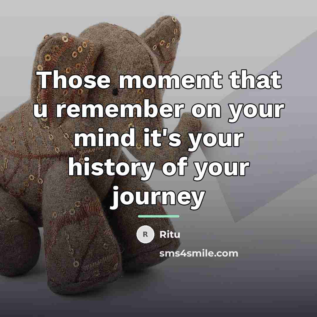“Those moment that u remember on your mind it's your…” quote by Ritu