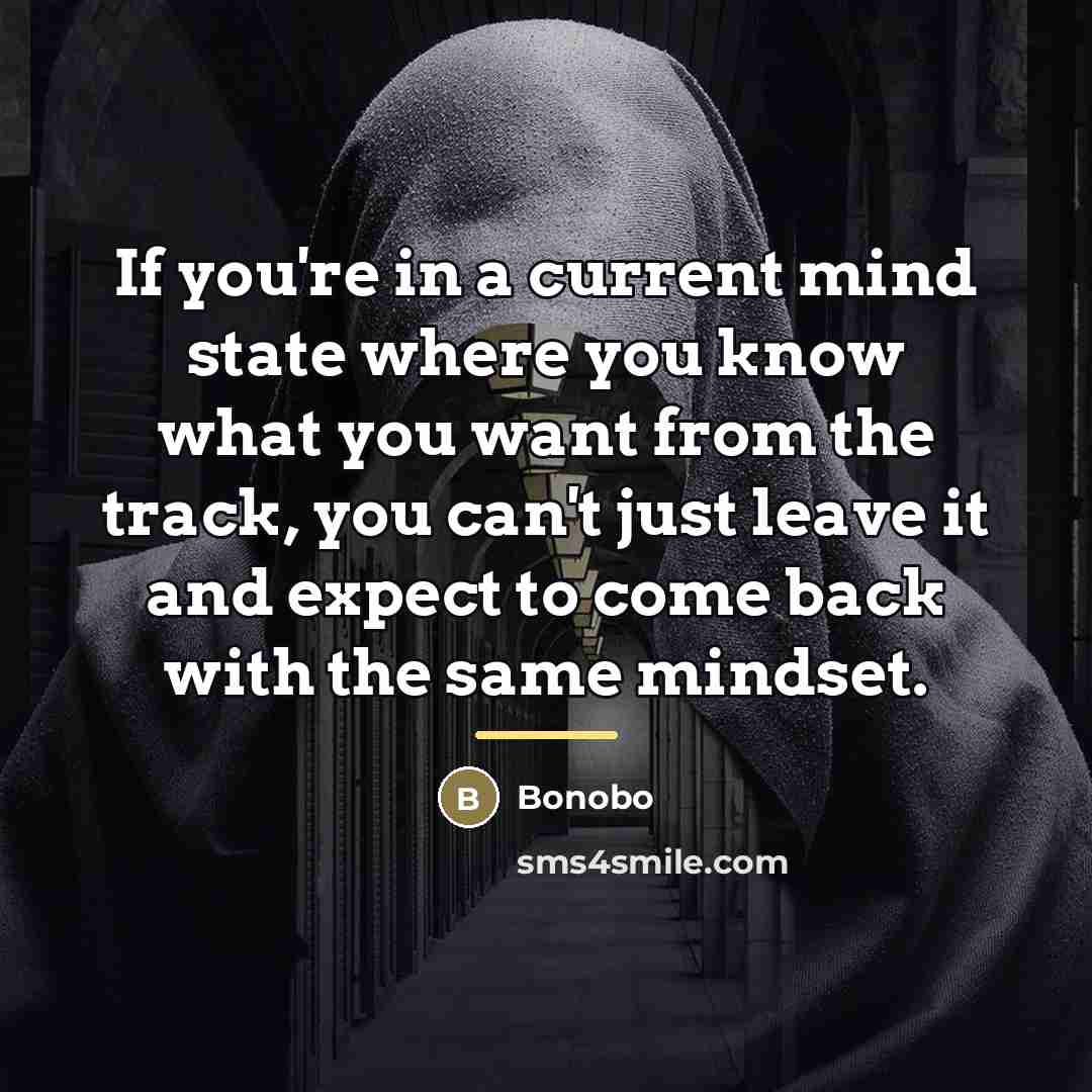 “If you're in a current mind state where you know…” quote by Bonobo