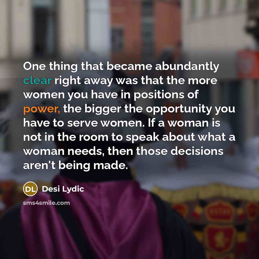 “One thing that became abundantly clear right away was that…” quote by Desi Lydic