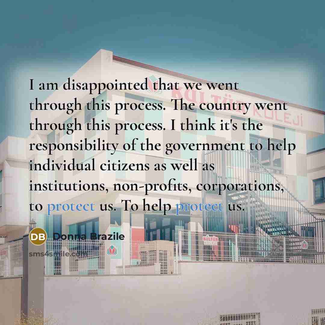 “I am disappointed that we went through this process. The…” quote by Donna Brazile