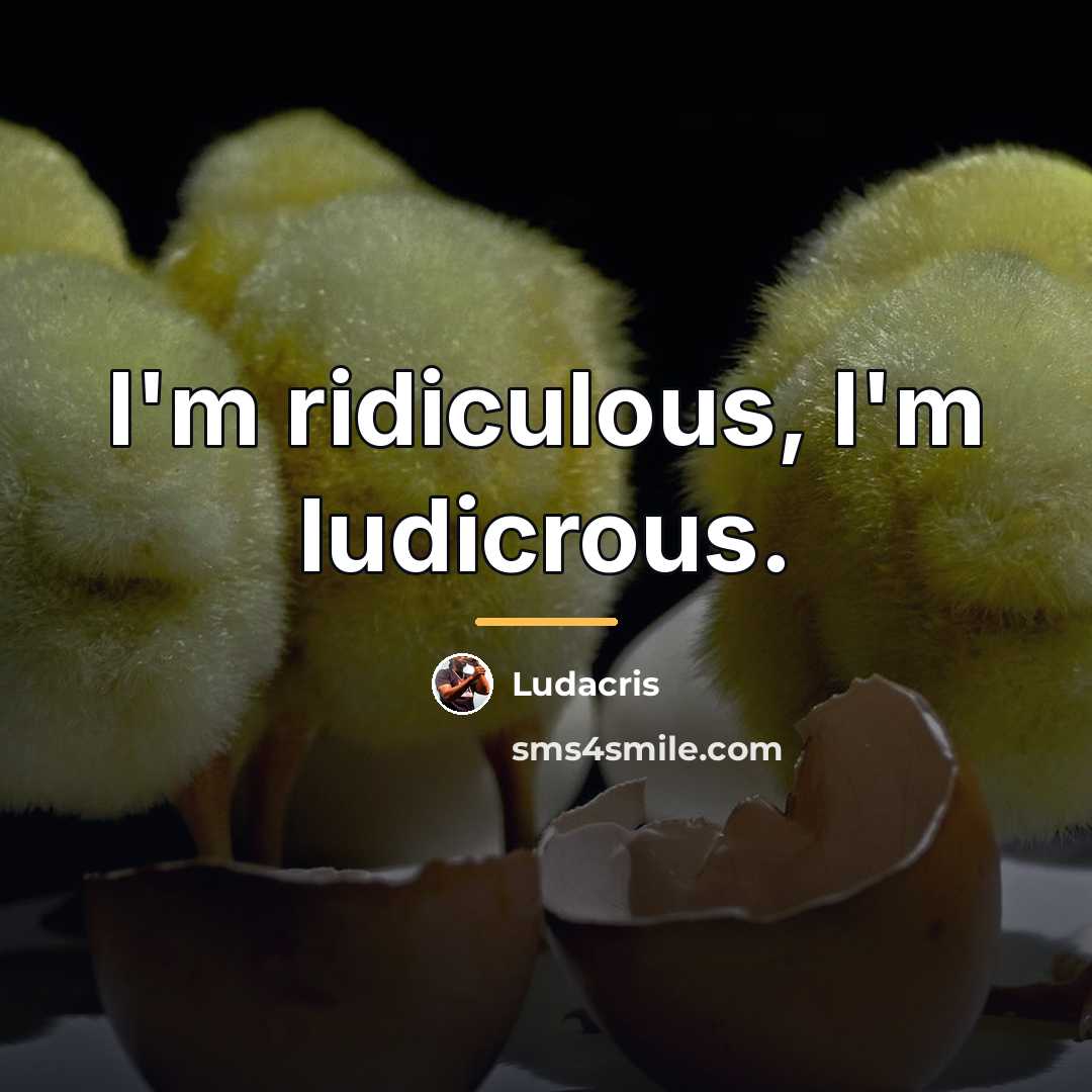 “I'm ridiculous, I'm ludicrous.…” quote by Ludacris