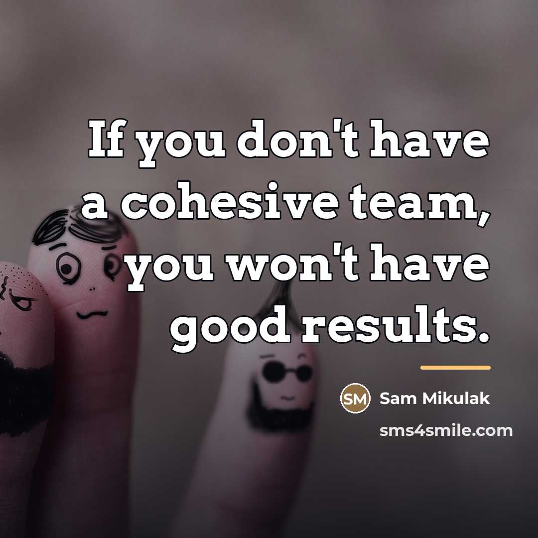 “If you don't have a cohesive team, you won't have…” quote by Sam Mikulak