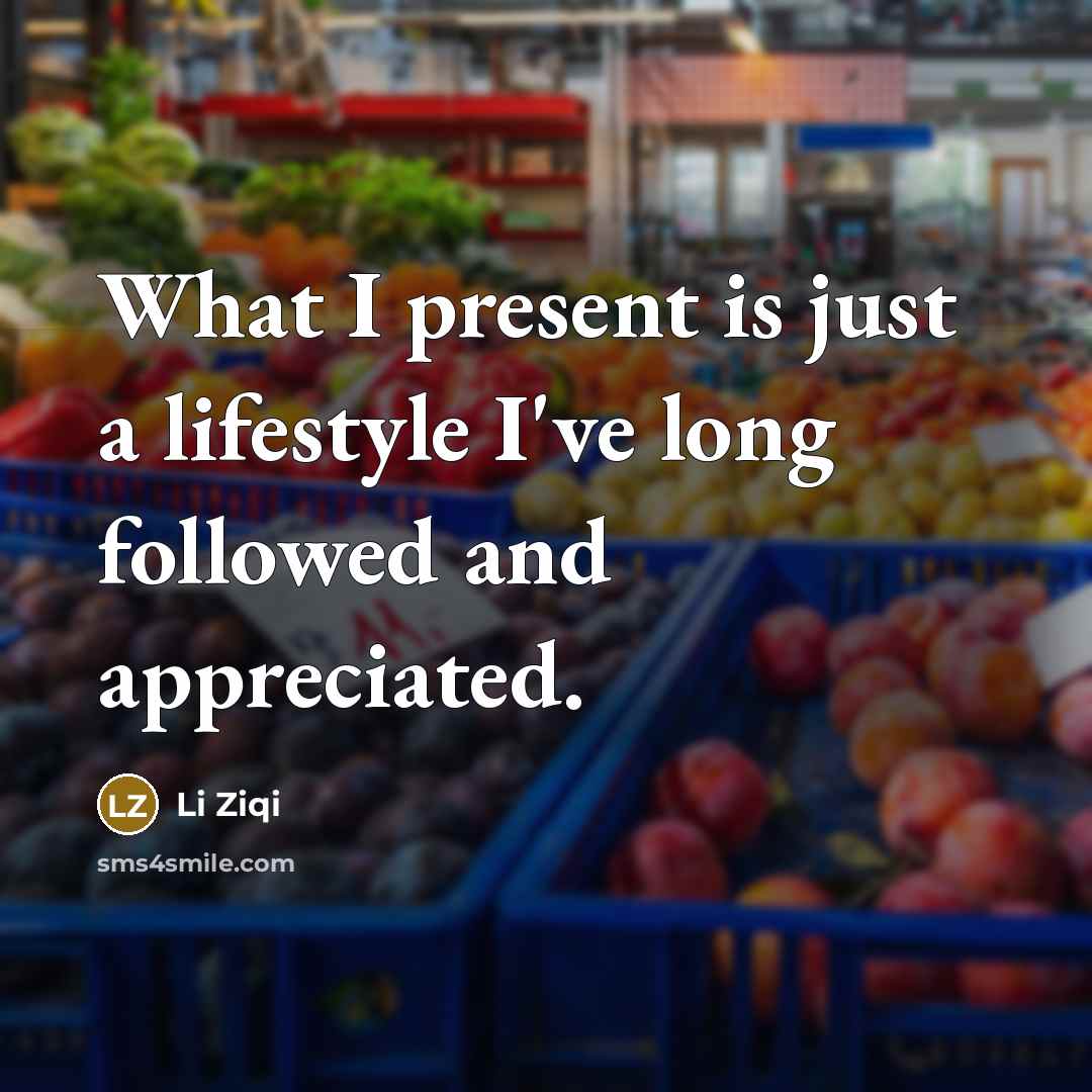 “What I present is just a lifestyle I've long followed…” quote by Li Ziqi