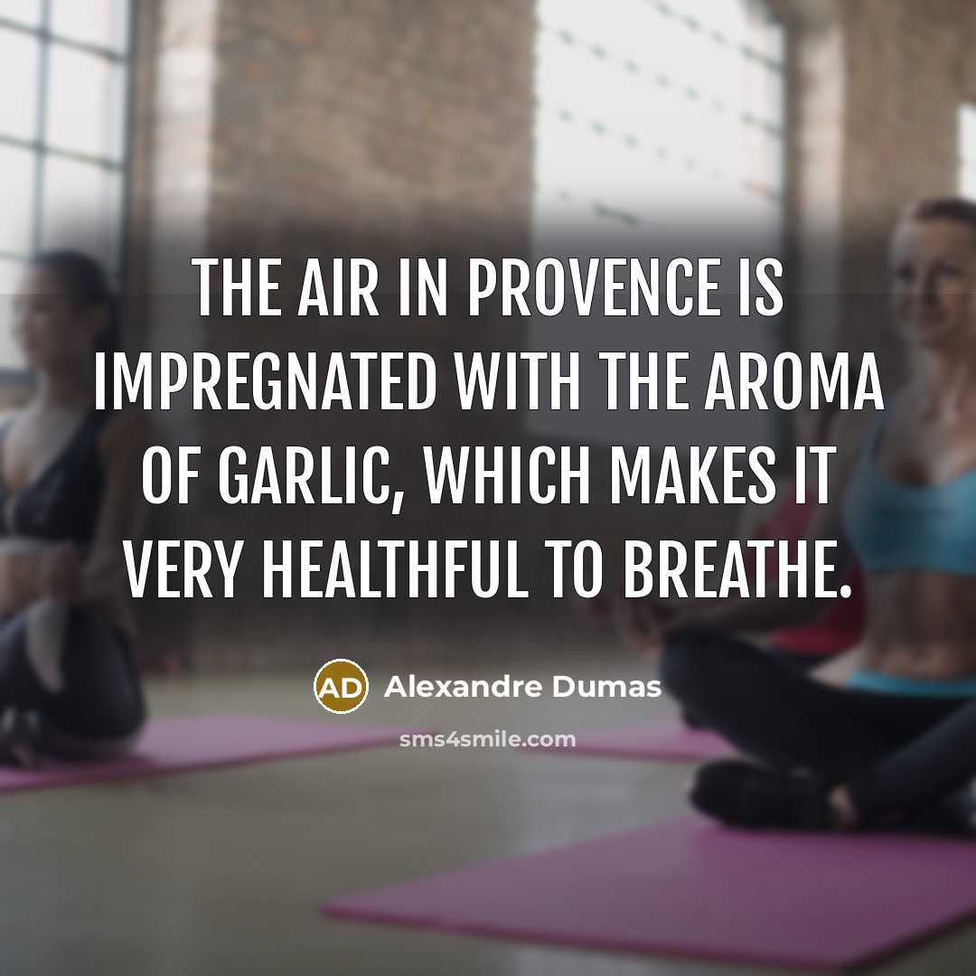 “The air in Provence is impregnated with the aroma of…” quote by Alexandre Dumas