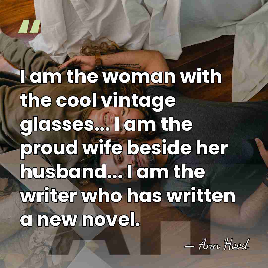 I am the woman with the cool vintage glasses... I am the&hellip; - Ann Hood