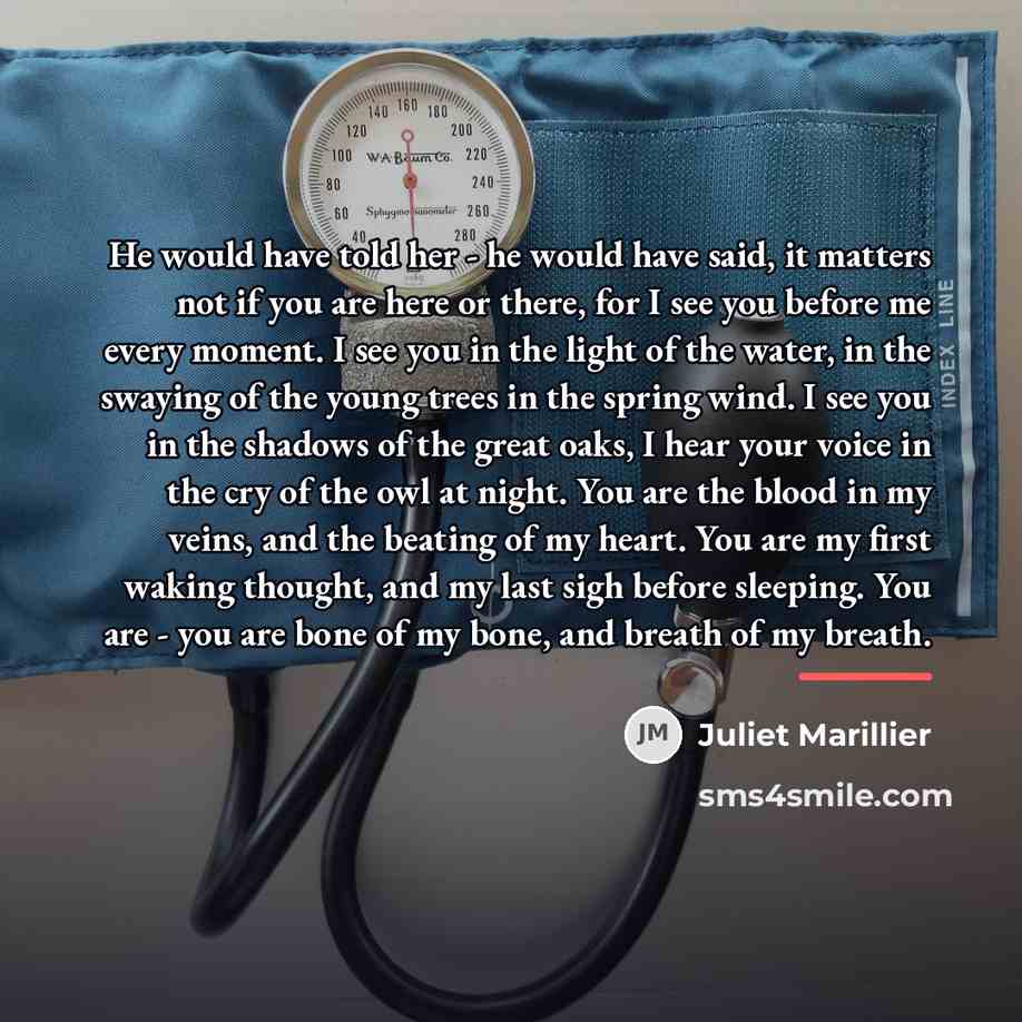 “He would have told her - he would have said,…” quote by Juliet Marillier