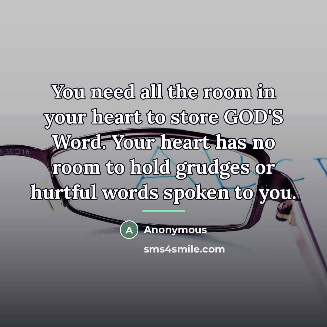 “You need all the room in your heart to store…” quote by Anonymous