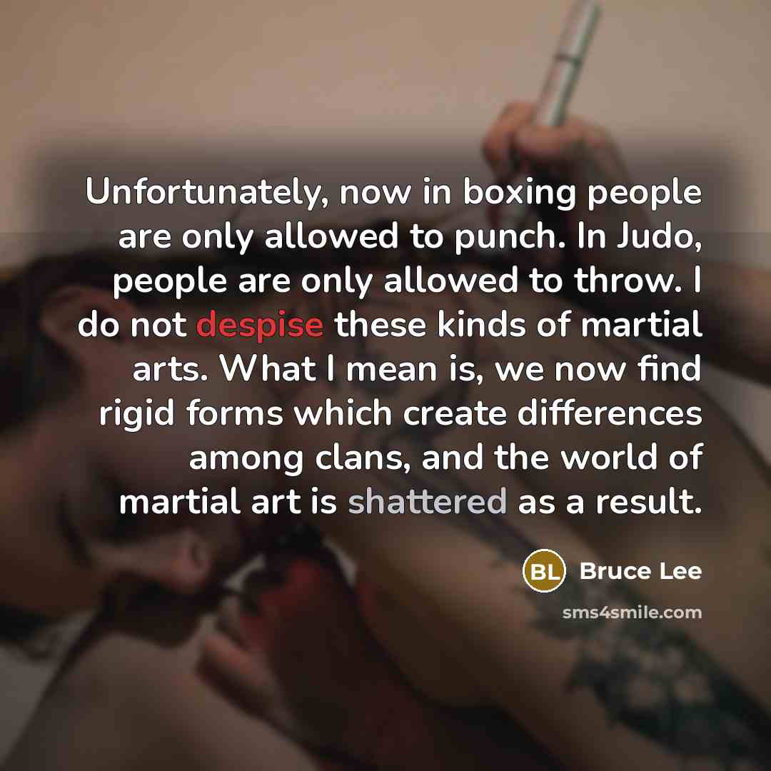 “Unfortunately, now in boxing people are only allowed to punch.…” quote by Bruce Lee