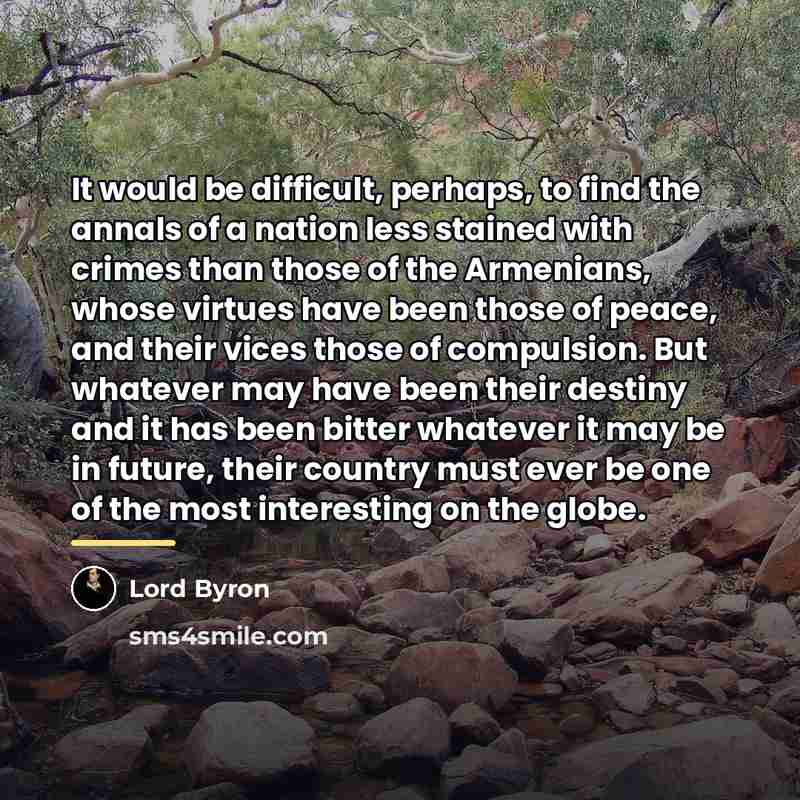 “It would be difficult, perhaps, to find the annals of…” quote by Lord Byron