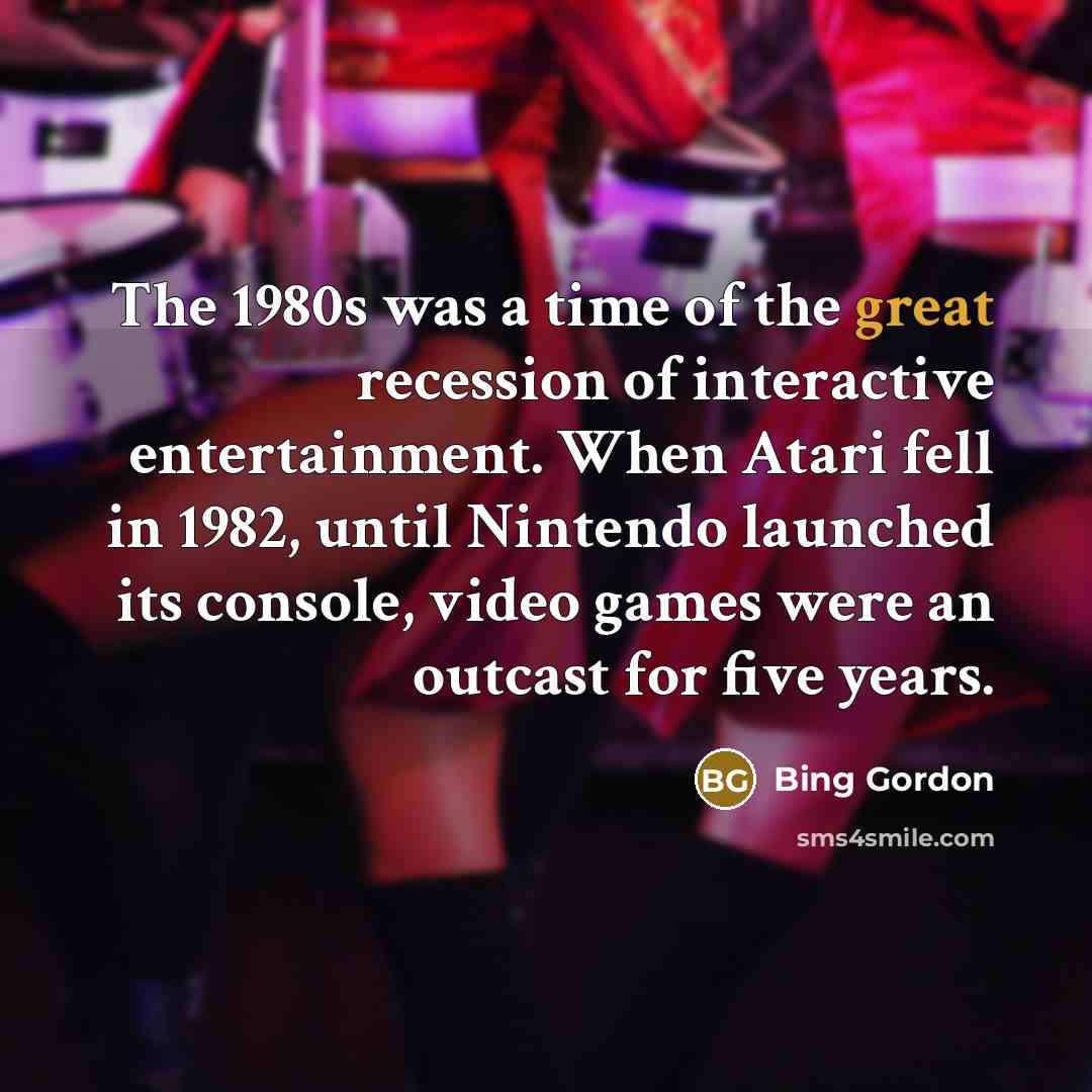 “The 1980s was a time of the great recession of…” quote by Bing Gordon