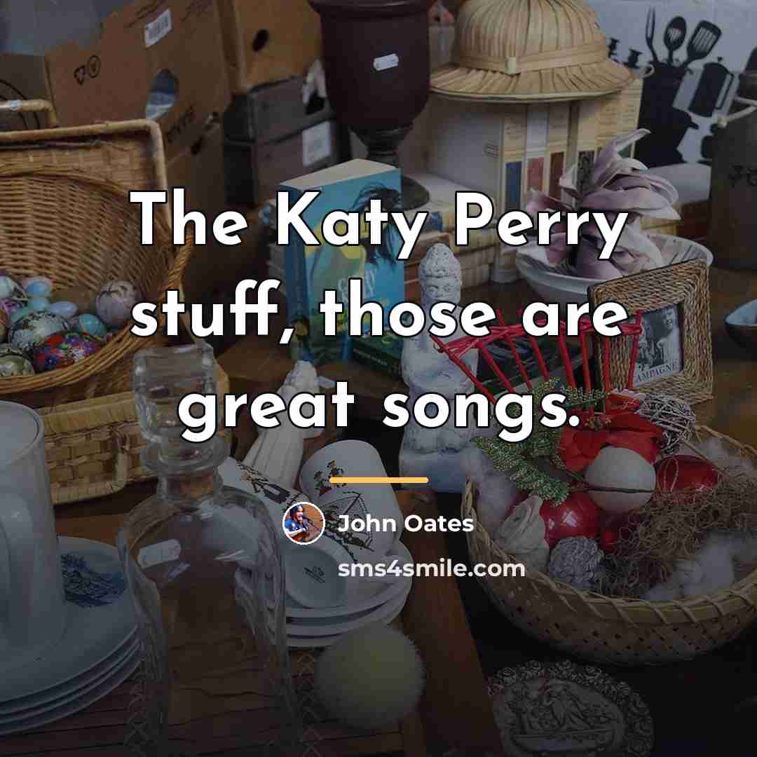 “The Katy Perry stuff, those are great songs.…” quote by John Oates