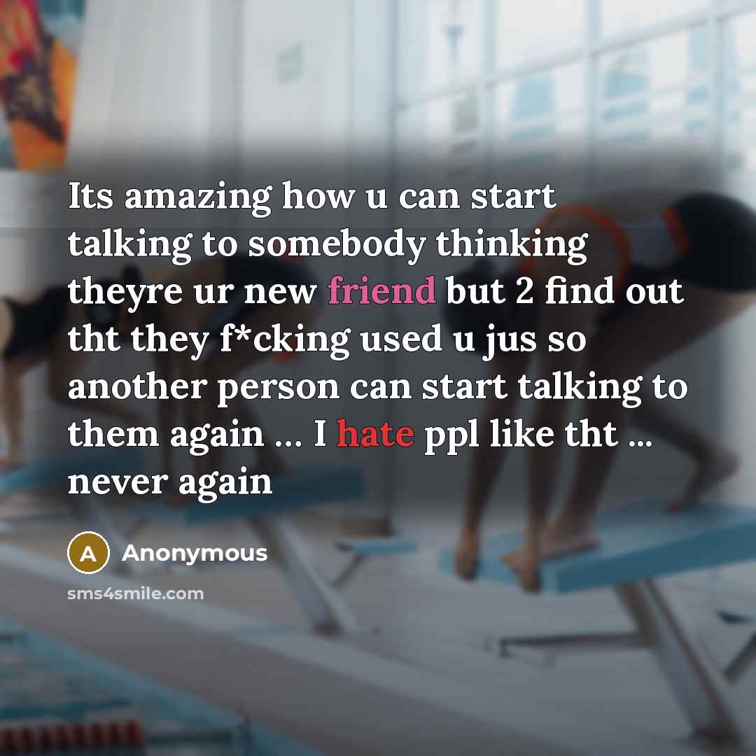 “Its amazing how u can start talking to somebody thinking…” quote by Anonymous