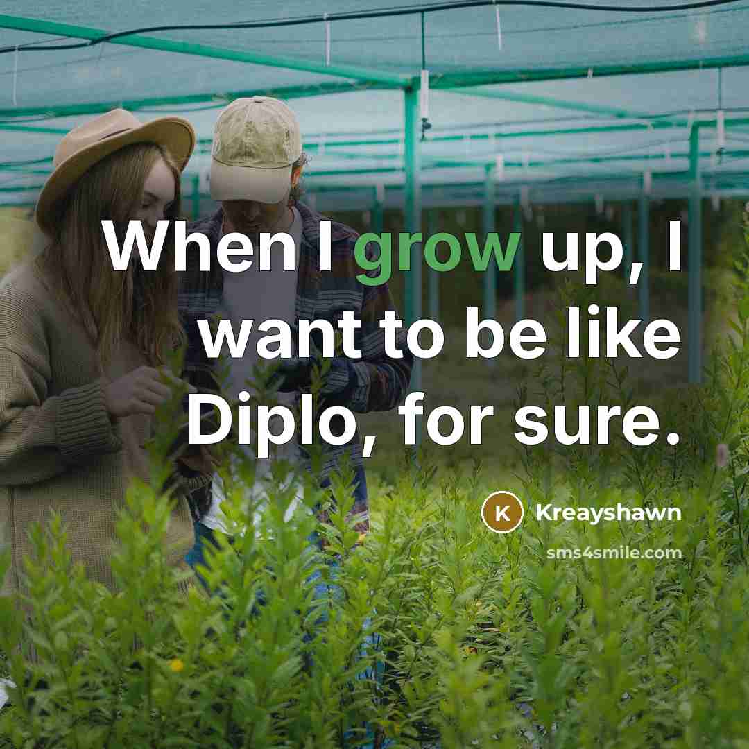 “When I grow up, I want to be like Diplo,…” quote by Kreayshawn