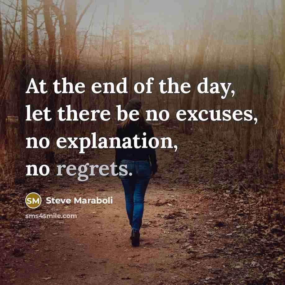 “At the end of the day, let there be no…” quote by Steve Maraboli