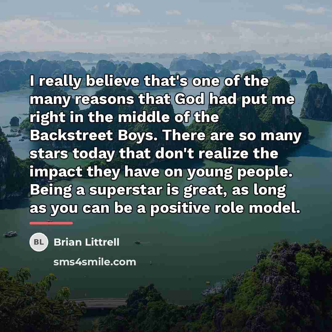 “I really believe that's one of the many reasons that…” quote by Brian Littrell