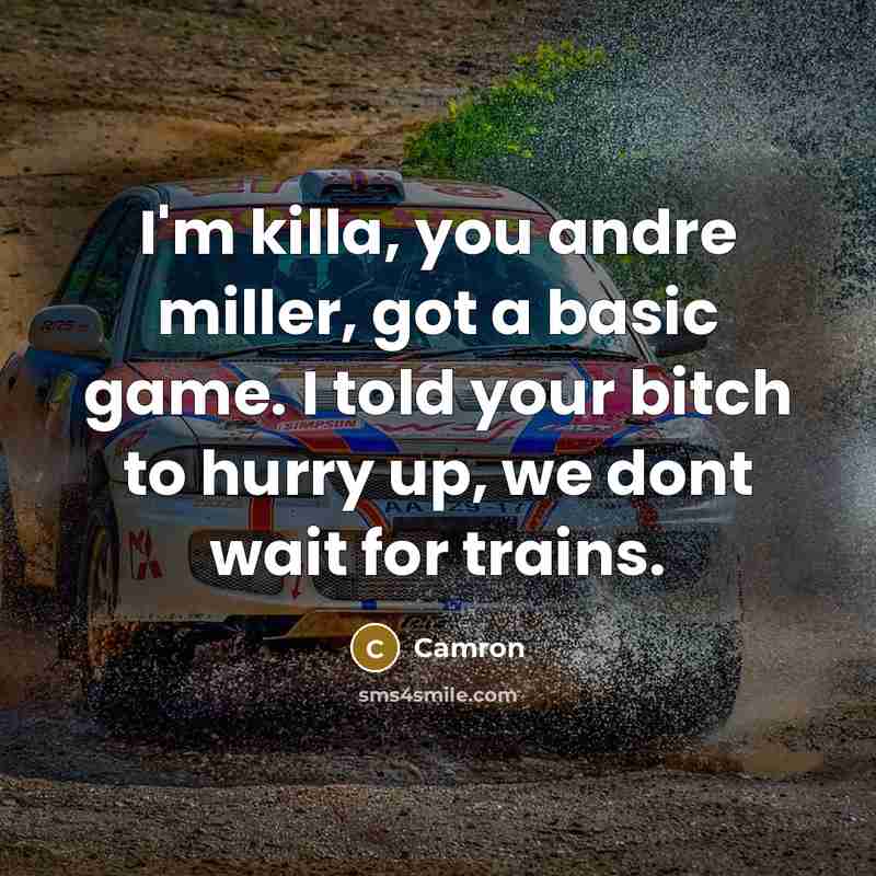 “I'm killa, you andre miller, got a basic game. I…” quote by Camron