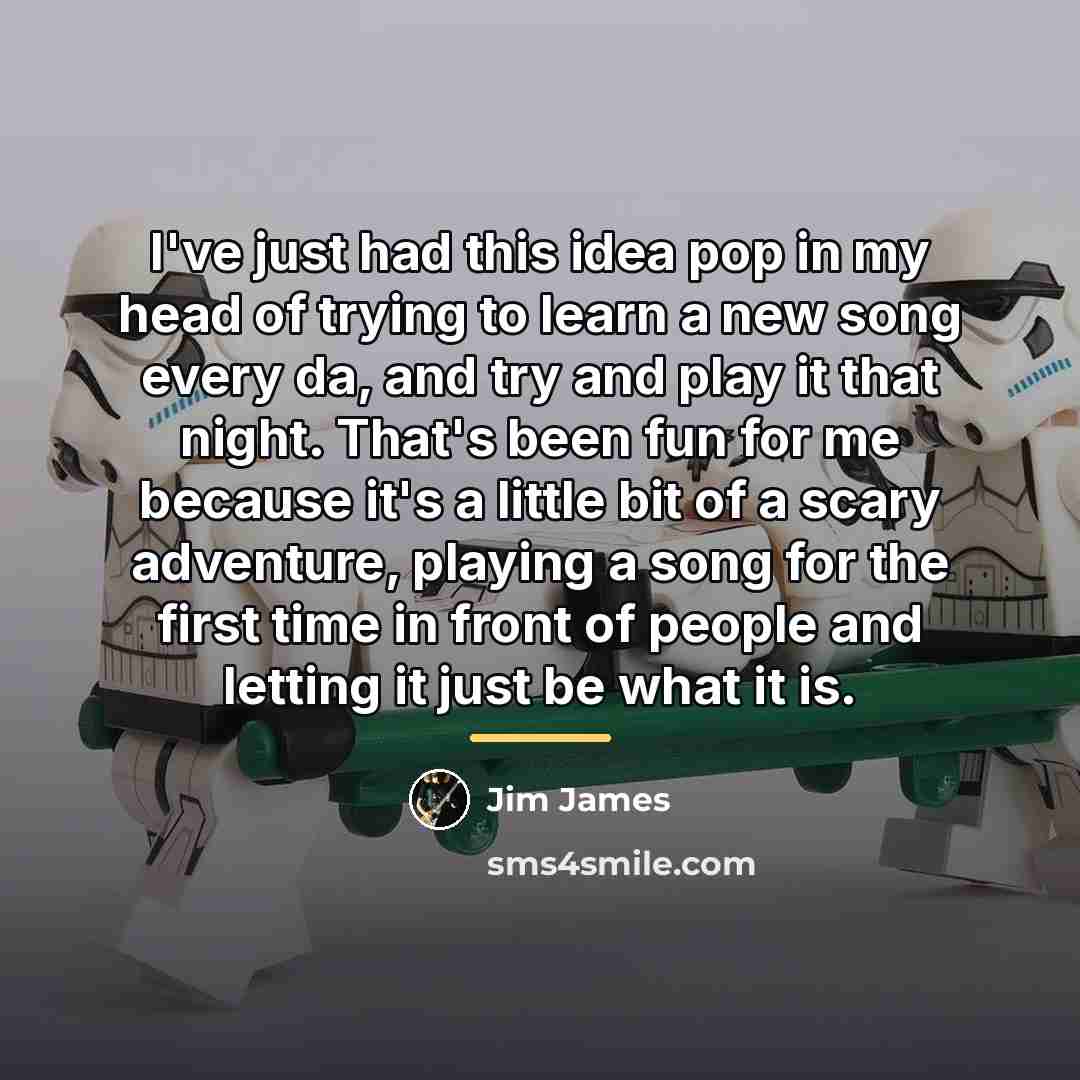 “I've just had this idea pop in my head of…” quote by Jim James