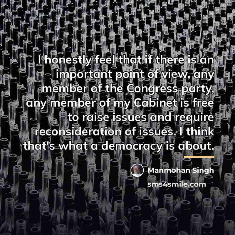 “I honestly feel that if there is an important point…” quote by Manmohan Singh