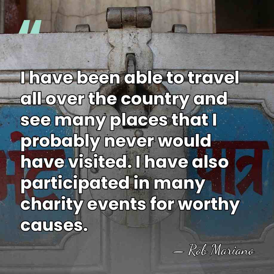 I have been able to travel all over the country and see&hellip; - Rob Mariano