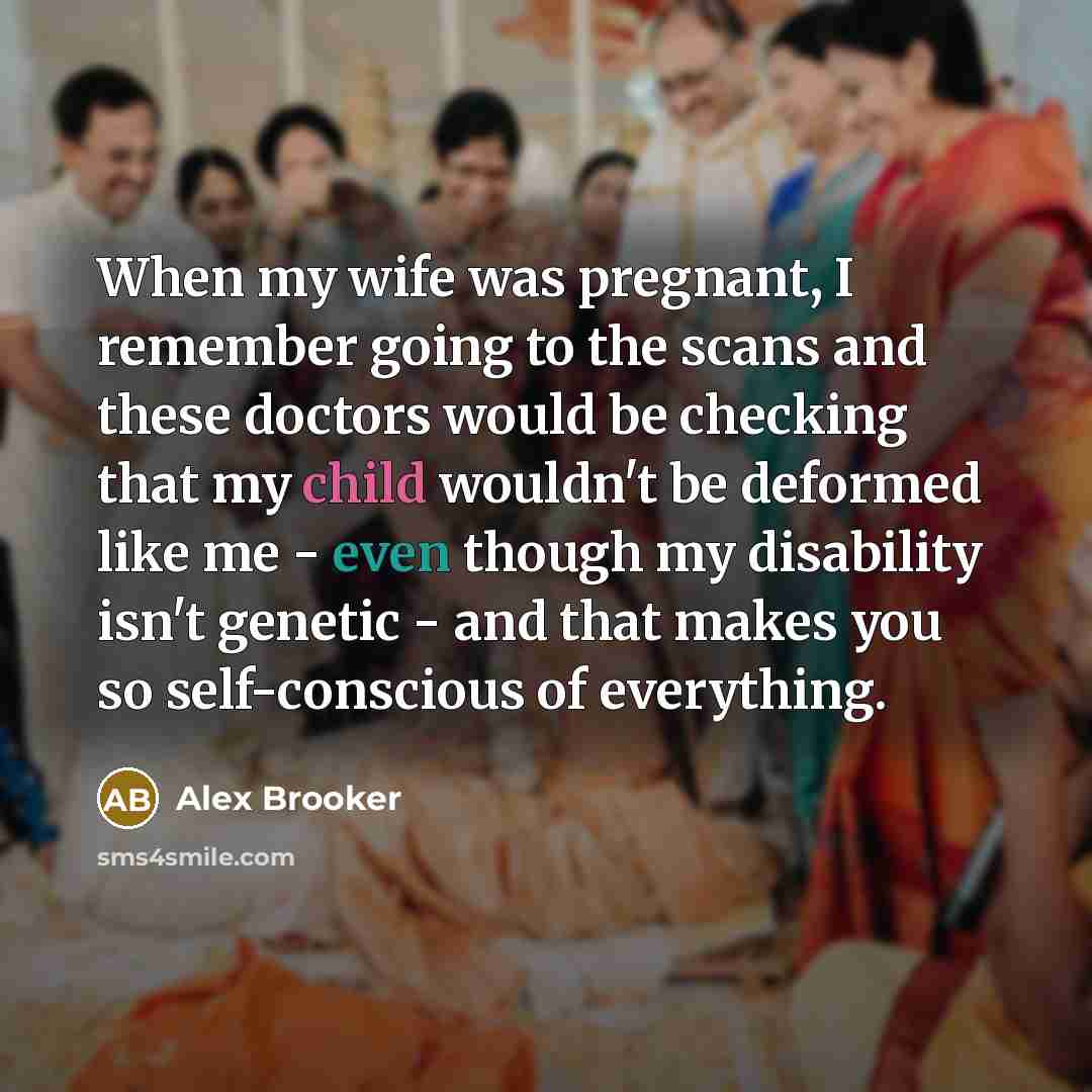 “When my wife was pregnant, I remember going to the…” quote by Alex Brooker