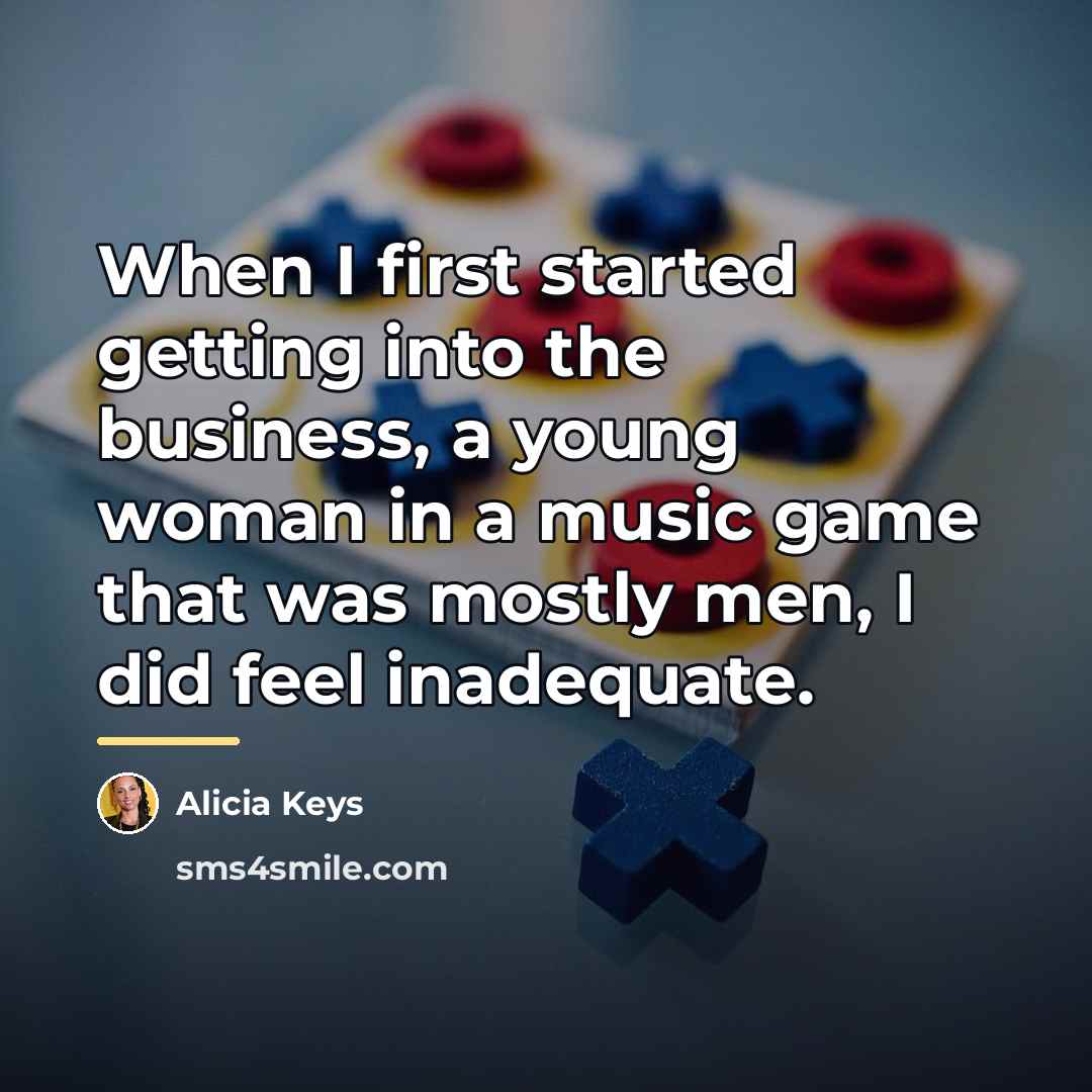 “When I first started getting into the business, a young…” quote by Alicia Keys