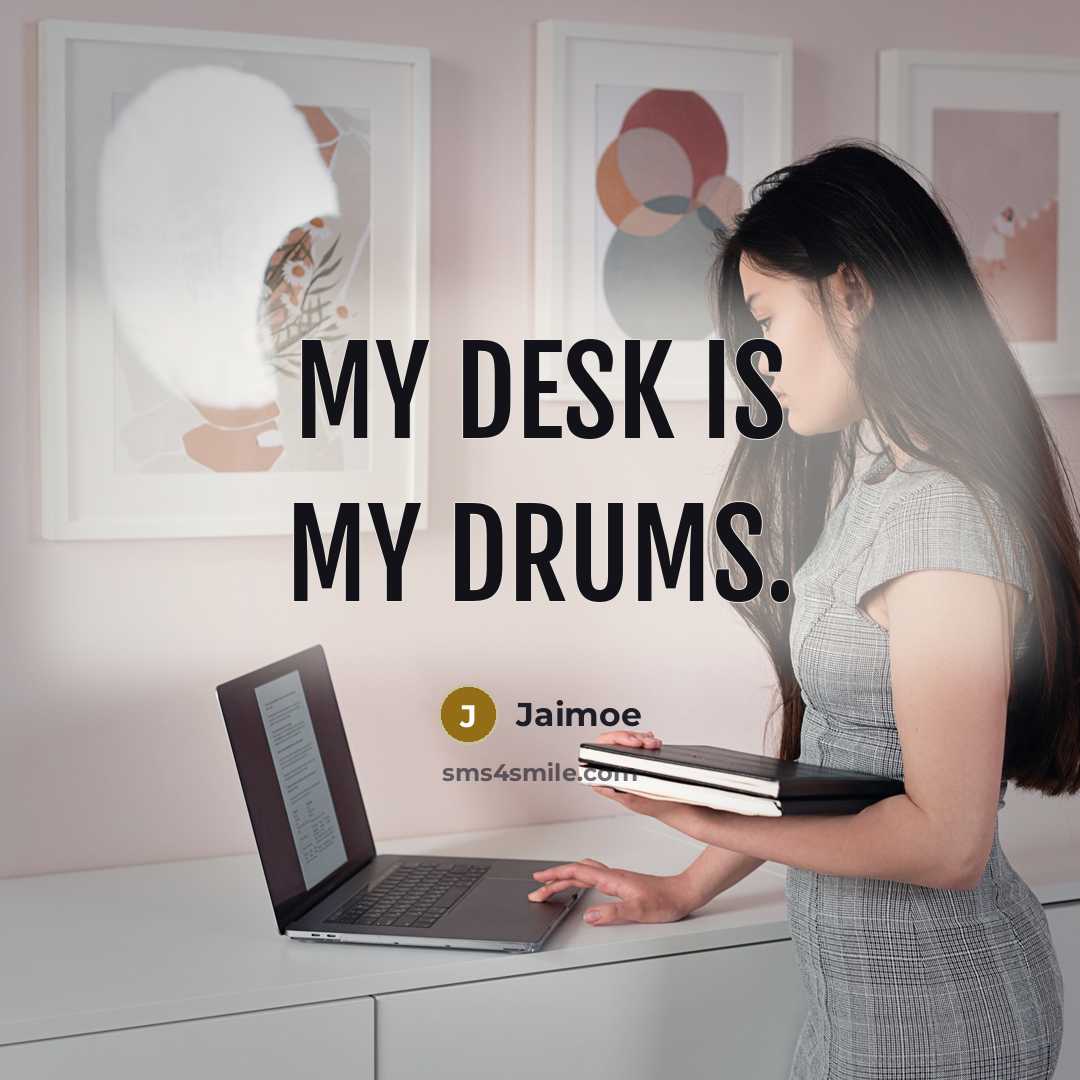 “My desk is my drums.…” quote by Jaimoe
