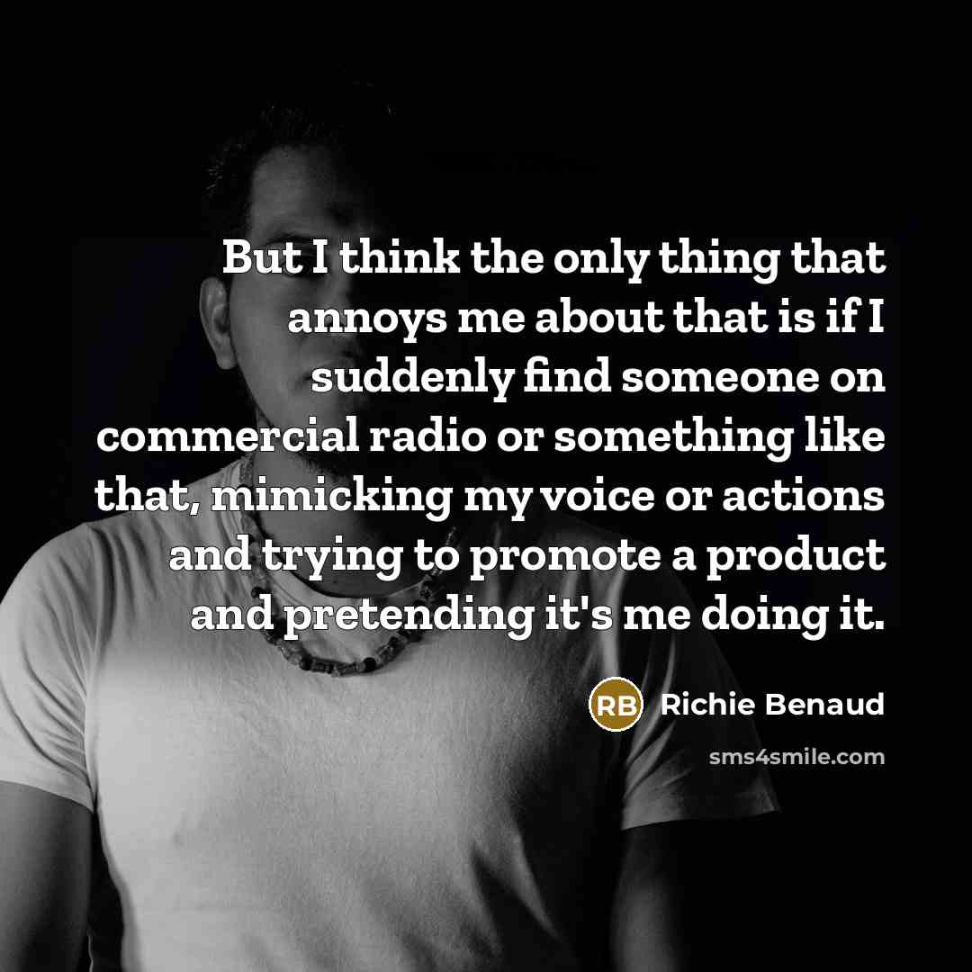 “But I think the only thing that annoys me about…” quote by Richie Benaud