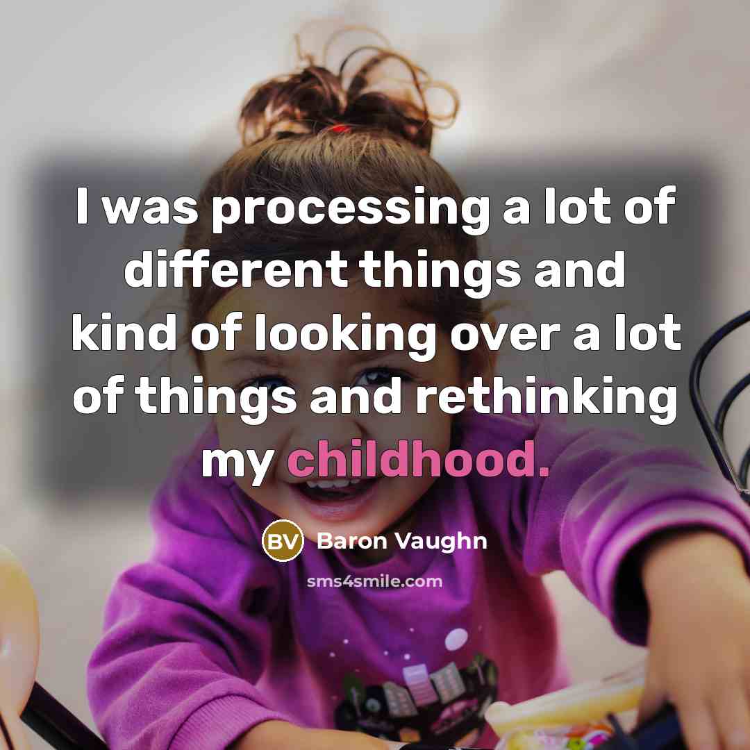 “I was processing a lot of different things and kind…” quote by Baron Vaughn
