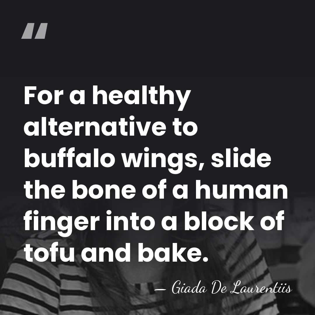 For a healthy alternative to buffalo wings, slide the bone of a&hellip; - Giada De Laurentiis